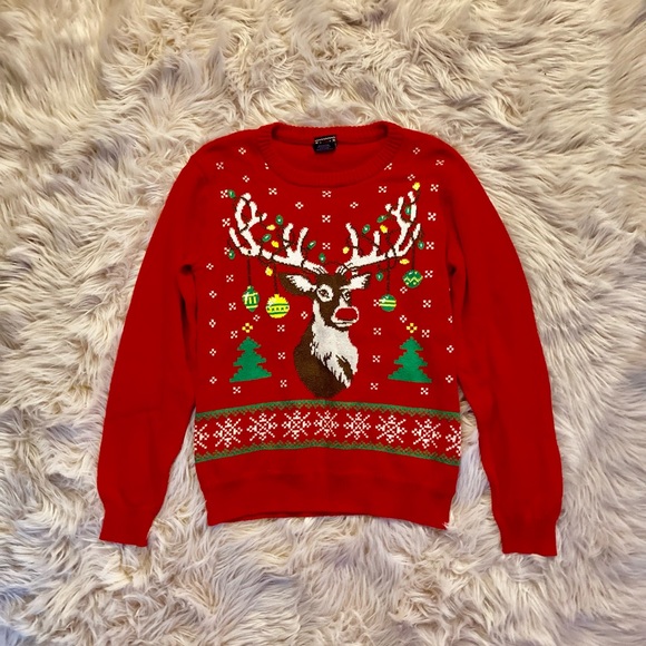 Holiday Sweater / Reindeer and Santa Clause Festive Christmas Sweater Bundle - Picture 8 of 14